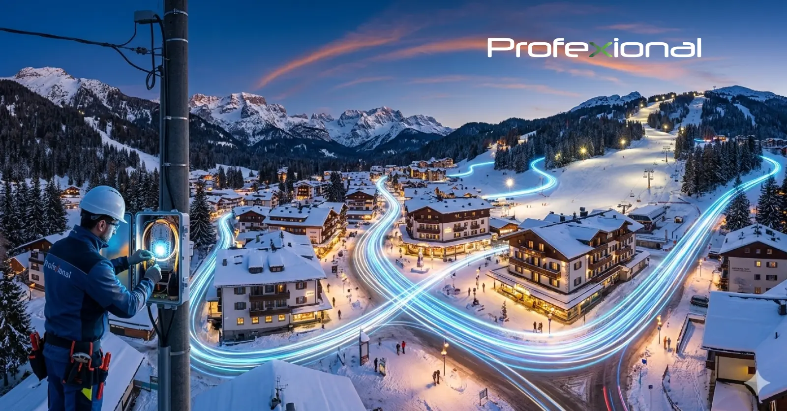 Progetti speciali di infrastruttura: Profexional porta la fibra ottica FTTH nel cuore di Madonna di Campiglio
